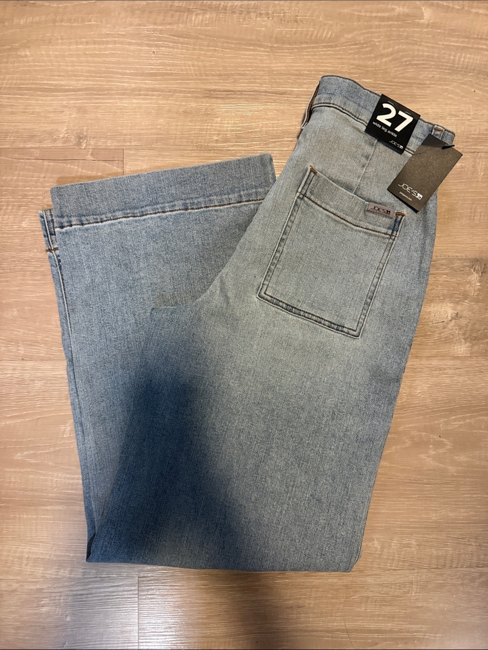 Joe's Jeans Pandora Wide Leg Ankle Jean Jeans Blue Waist 27